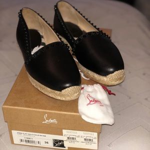 Christian Louboutin Ares flat calf Toiile Rayee